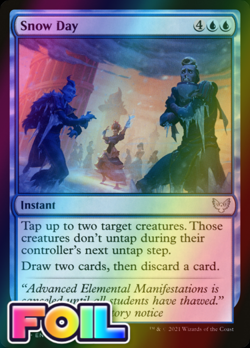 x1 Snow Day STX MTG 53/275 FOIL UNCOMMON M/NM 1x - Image 1