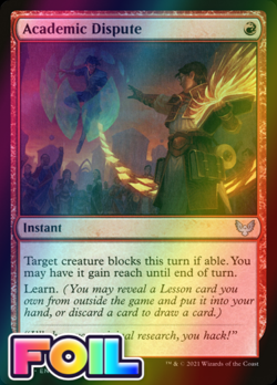 x1 Academic Dispute STX MTG 91/275 FOIL UNCOMMON M/NM 1x - Image 1