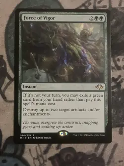 MTG Force of Vigor Modern Horizons 164/404 Regular Rare Magic The Gathering - Image 1