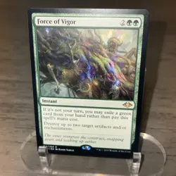 MTG Rare Force of Vigor x 1 NM - Modern Horizons - Image 1
