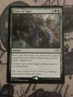 MTG Force of Vigor Modern Horizons 164/404 Regular Rare Magic The Gathering - Image 1