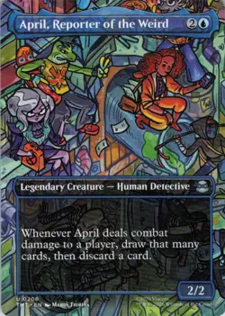 April, Reporter of the Weird Borderless - Teenage Mutant Ninja Turtles - 206 NM - Image 1