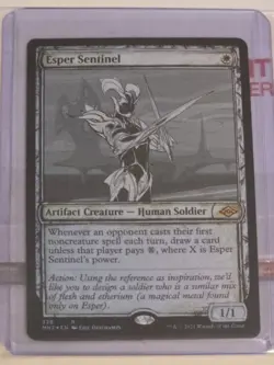 Magic the Gathering Esper Sentinel Modern Horizons 2, Foil Showcase - Image 2
