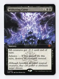 Withering Curse (Extended Art) 0330 (M) MTG Secrets of Strixhaven (SOS) - Image 1