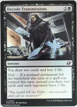 MTG: Edge of Eternities - Decode Transmissions - Foil - Image 1