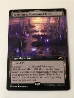 Takenuma Abandoned Mire Extended Art X1 Neon Dynasty NM Condition See Pics - Image 1