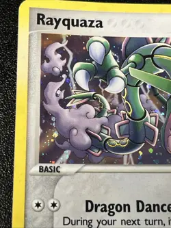 2005 Pokemon TCG Rayquaza EX Emerald Holo Card 9/106 Rare - Image 2