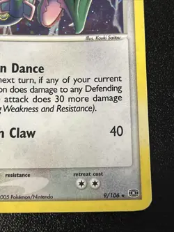 2005 Pokemon TCG Rayquaza EX Emerald Holo Card 9/106 Rare - Image 4