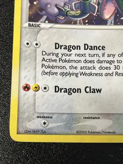 2005 Pokemon TCG Rayquaza EX Emerald Holo Card 9/106 Rare - Image 5