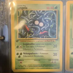 Pokemon Tangela Base Set 66/102 1st Edition 50 HP Regular Italian TCG Card - Image 1