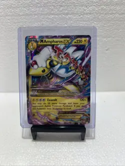M Ampharos EX Mega Holo 220 HP #28/98 XY Ancient Origins Pokemon Card - Image 1