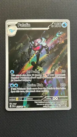 Palafin 225/091 Illustration Rare Paldean Fates Pokemon Near Mint - Image 1