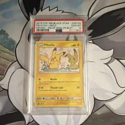 Pokemon TCG Pikachu SM Black Star Promo Holo SM162 PSA 10 Electric Basic 2019 - Image 1