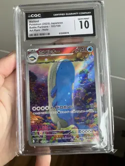Pokemon Wailord 103/100 Sv9 Battle Partners Art Rare CGC 10 Japanese Holo - Image 1