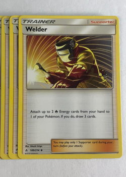 Pokemon TCG Unbroken Bonds 3x Playset Welder 189/214 Near Mint - Image 1