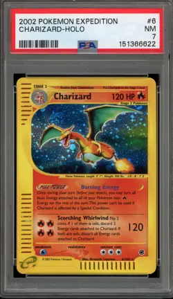 Pokemon Charizard Expedition Holo Rare #6 PSA 7 - Image 1