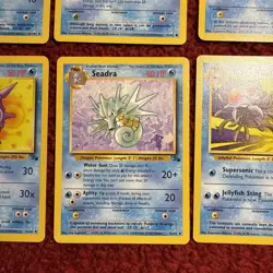 Pokemon Cards 1999 Lot Water Seaking Cloister Seadra Wartortle Tentacruel Omanyt - Image 3