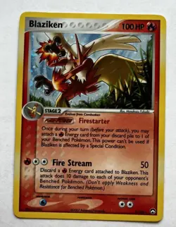 Pokemon TCG BLAZIKEN 5/108 HoloFoil. EX Power Keepers (2007). NM/M Free Ship. - Image 3