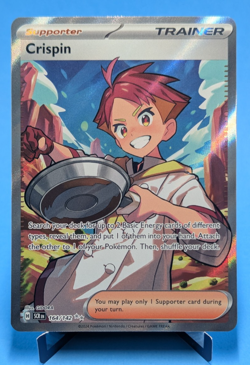 Crispin 164/091 Pokemon TCG 2024 Ultra Rare Full Art Stellar Crown Near Mint - Image 1