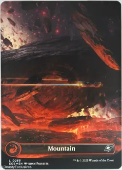 MTG: Edge of Eternities - Mountain - Borderless Foil - Image 1