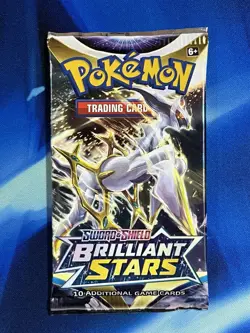 Pokemon 2022 Sword & Shield Brilliant Stars Booster Pack Lot X4 Artset SwSh Nm M - Image 2