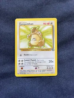 Pokemon TCG Kangaskhan 21/64 Jungle Non Holo Rare Unlimited WOTC Card - Image 1