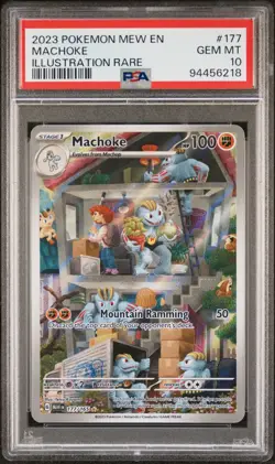 2023 Pokemon SV 151 Machoke Illustration Rare #177/165 PSA 10 GEM MINT - Image 1