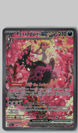 Pokemon TCG Fezandipiti ex 288/217 Special Illustration Rare Ascended Hero’s - Image 1