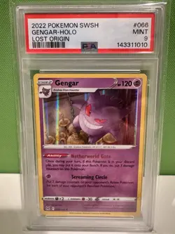 Pokemon Gengar 066/196 Swsh11: Lost Origin Holo PSA 9 - Image 3