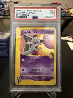 2001 Pokemon Japanese VS Series 1st Edition Sabrina’s Espeon | PSA 9 - Image 1