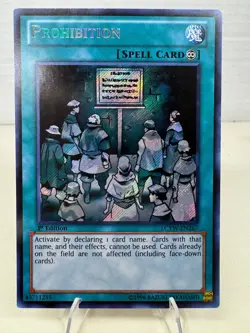 Yu-Gi-Oh! Prohibition LCYW-EN267 1st Edition Legendary Collection Holo NM - Image 1