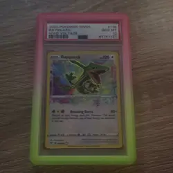 Pokemon Rayquaza 138/185 SWSH Vivid Voltage Amazing Rare PSA 10 Autographed Holo - Image 1