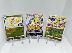 3 Jolteon Cards, VMAX 0314/14 Chinese Gem Pack Vol 2 Full Art Stamped Stars NM - Image 1