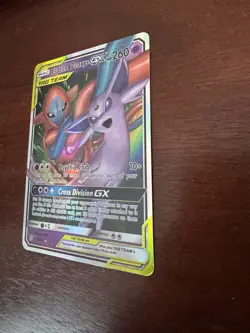 Espeon & Deoxys GX Tag Team 72/236 Holo Pokemon Card – VG - NM - See Photos - Image 3