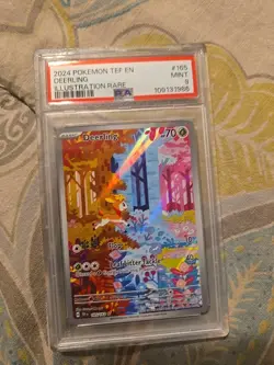 Pokemon TCG Deerling 165/162 Temporal Forces Illustration Rare Card NM Condition - Image 1