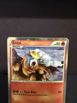 Entei HGSS20 Promo HeartGold SoulSilver Pokemon Card Holo Foil Rare MP - Image 3