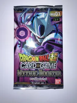 DRAGONBALL SUPER X4 BOOSTER SEALED CARD GAME MYTHIC BOOSTER CON 8 CARDS - Image 2