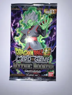 DRAGONBALL SUPER X4 BOOSTER SEALED CARD GAME MYTHIC BOOSTER CON 8 CARDS - Image 4