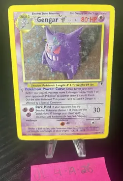 Gengar 11/110 Pokemon Legendary Collection Holo Rare Card 2002 HP Damage - Image 1