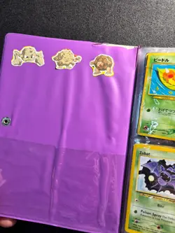 Vintage Pokemon Card Binder With 88 Cards Inside WOTC Collection Bundle Pikachu - Image 3