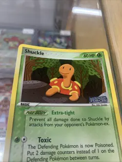 Pokemon Card Ex Unseen Forces Shuckle 47/115 2005 Holo NM - Image 2