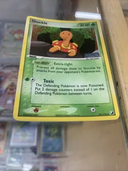 Pokemon Card Ex Unseen Forces Shuckle 47/115 2005 Holo NM - Image 3