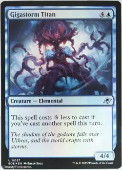 MTG: Edge of Eternities - Gigastorm Titan - Foil - Image 1