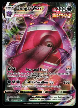 Gengar VMAX 157/264 Holo Fusion Strike Pokemon Card - Image 1