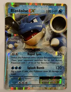 Pokemon Card - Blastoise EX XY Evolutions 21/108 Ultra Rare Holo - Image 1
