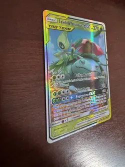 Celebi & Venusaur GX Tag Team 1/181 Holo Pokemon Card – VG - NM - See Photos - Image 2