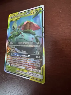 Celebi & Venusaur GX Tag Team 1/181 Holo Pokemon Card – VG - NM - See Photos - Image 3