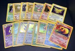 Pokemon Vintage Holo Lot Fossil, Base, Jungle 15 Cards No Creases - Image 1