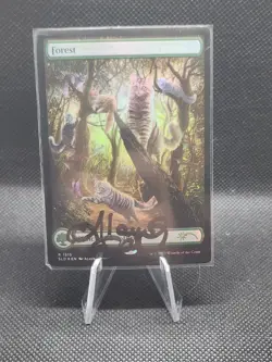 Forest *FOIL* Secret Lair Drop Raining Cats & Dogs 1515 NM Signed ALAYNA DANNER - Image 1