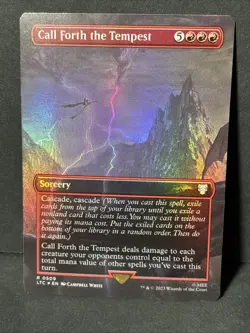 MTG FOIL Call Forth the Tempest - The Lord of the Rings Commander #509 - Image 1